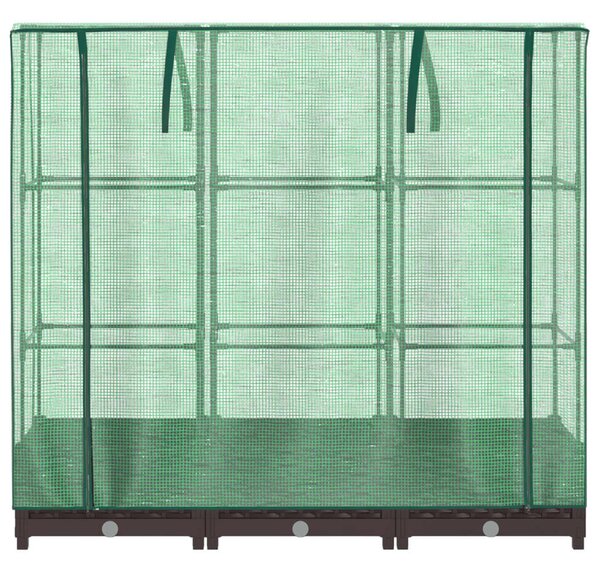 Rattan megjelenésű magaságyás melegháztakaróval 120x40x123 cm