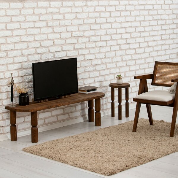 Hanah Home TV állvány Walnut Ida - diófa