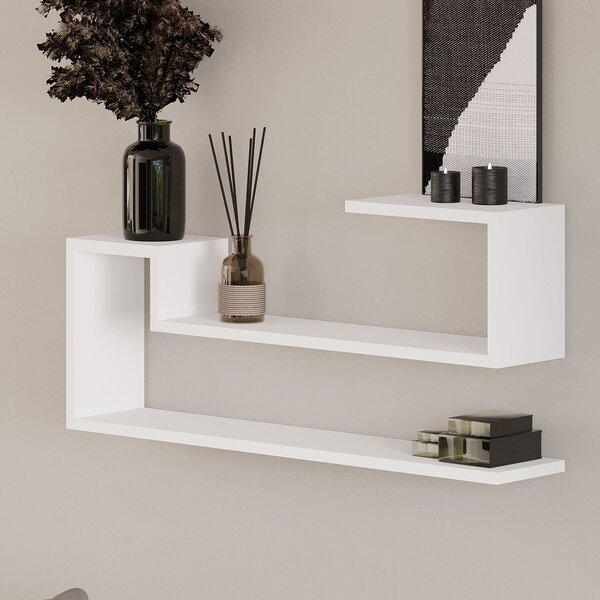 Hanah Home Fali polc Fehér Ravi - Fehér