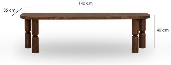 Hanah Home TV állvány Walnut Ida - diófa
