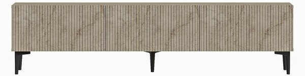 Hanah Home TV Stand Travertine Oscar - Travertine