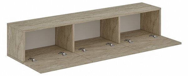 Hanah Home TV Stand Travertine Oscar - Travertine