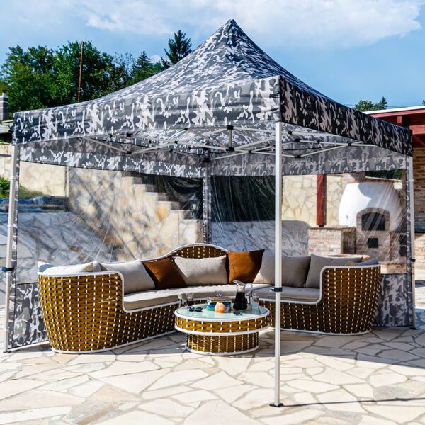 INSTENT PRO Kerti pavilon 3 x 3 m Urban + 2 oldalfal