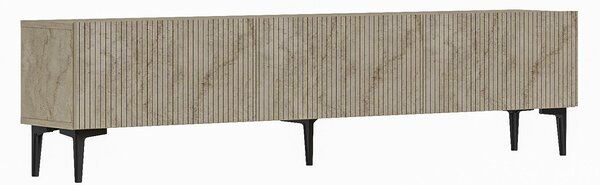 Hanah Home TV Stand Travertine Oscar - Travertine