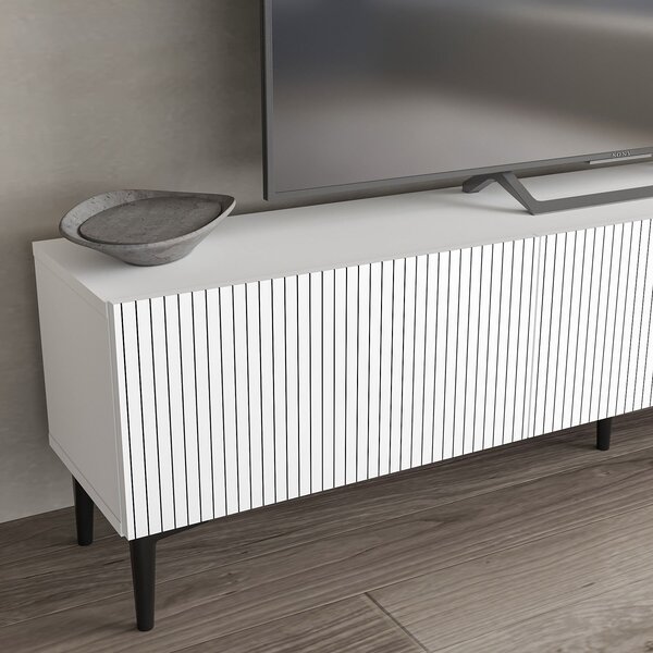 Hanah Home TV állvány Oscar fehér - Fehér