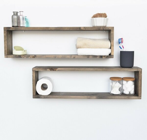 Hanah Home Wall Shelf Walnut Aa007