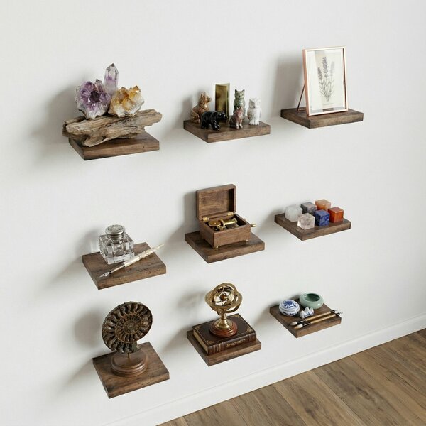 Hanah Home Decorative Wooden Wall Shelf Wooden R-Raf319