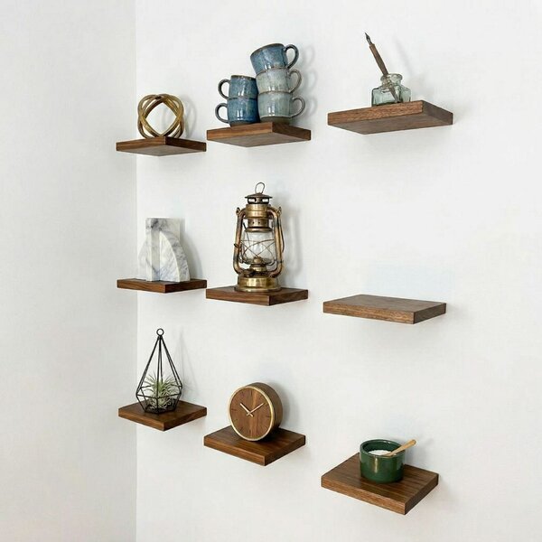 Hanah Home Decorative Wooden Wall Shelf Wooden R-Raf319