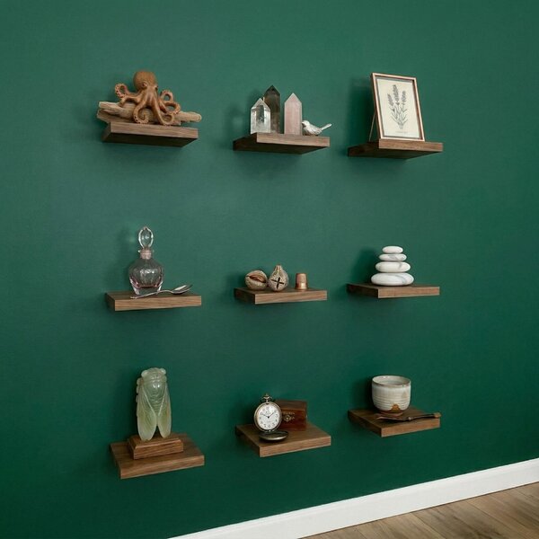 Hanah Home Decorative Wooden Wall Shelf Wooden R-Raf319