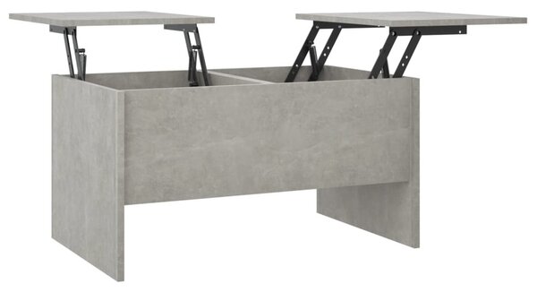 Betonszürke szerelt fa dohányzóasztal 80 x 50 x 42,5 cm