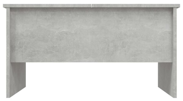 Betonszürke szerelt fa dohányzóasztal 80 x 50 x 42,5 cm