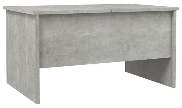 Betonszürke szerelt fa dohányzóasztal 80 x 50 x 42,5 cm
