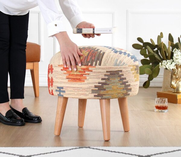 Atelier Del Sofa Sefian Puff - Krém