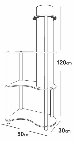 Opviq Floor Lamp Walnut KS-11120