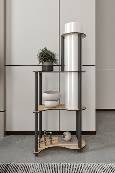 Opviq Floor Lamp Walnut KS-11120