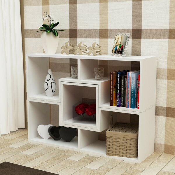 Hanah Home Fehér Beled könyvespolc - Fehér