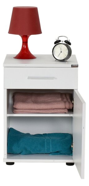 Hanah Home Éjjeliszekrény Fehér Kmd-511-Bb-1
