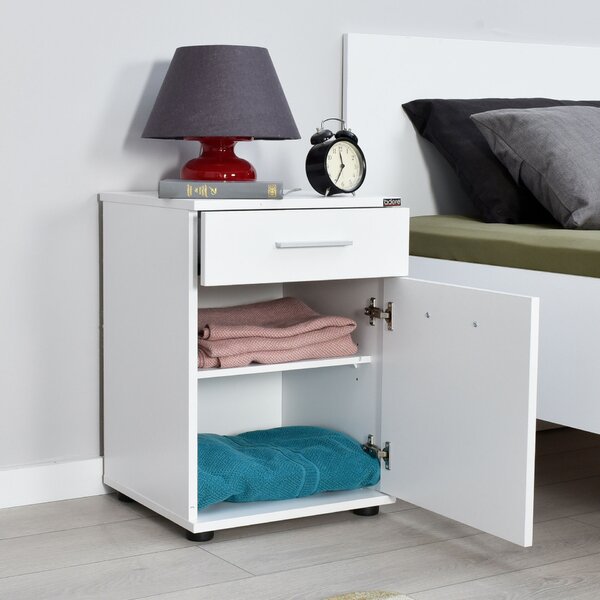 Hanah Home Éjjeliszekrény Fehér Kmd-511-Bb-1