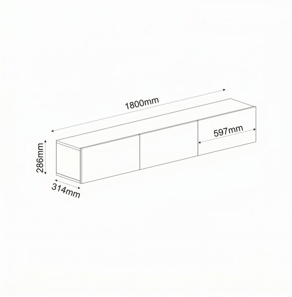 Hanah Home TV Stand Sandstone Ada - Sandstone