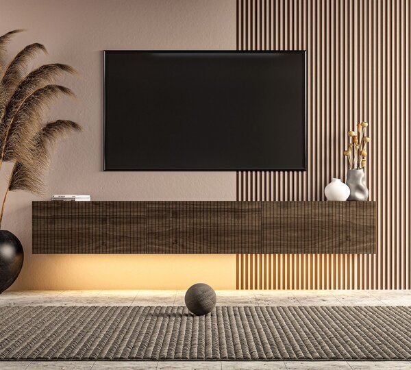 Hanah Home TV Stand Walnut Ada - Walnut