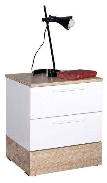 Hanah Home Nightstand Oak White Kmd-820-Mb-1