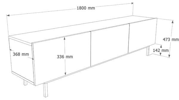 Hanah Home TV Stand Sand Coast - CO1-CO