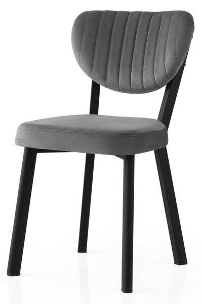 Hanah Home Szék szett (2 darabos) Fekete Antracit Beta - 839 V2