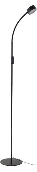 Lindby LED álló világítás Maori, 140 cm, fekete, CCT, dimmelhető, dimmelhető, Fekete, Dolgozószoba / Iroda, fém, Modern