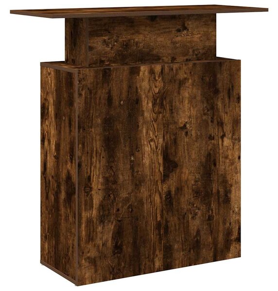 Recepciós pult füstös tölgy 100x40x104 cm szerelt fa