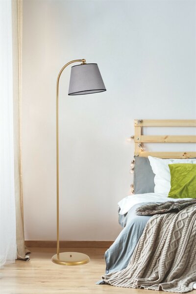 Opviq Floor Lamp Gold Grey 8736-4