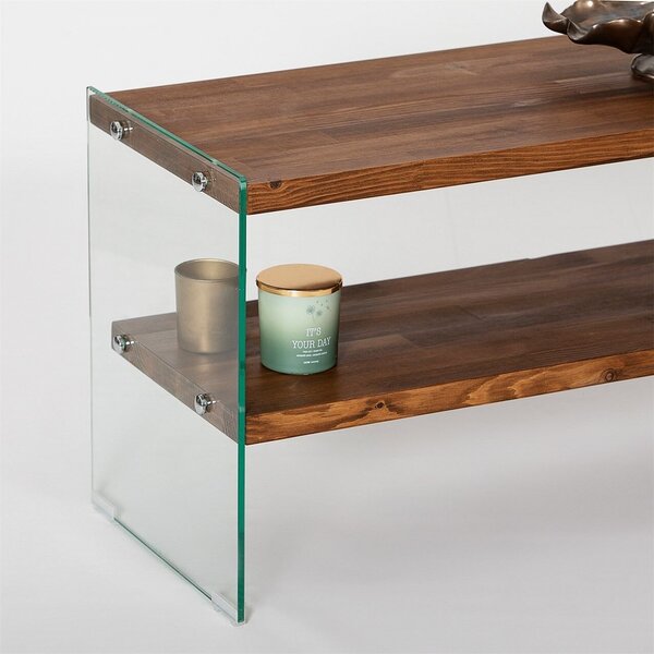 Hanah Home TV állvány Natural Aqua TV - Chesnut