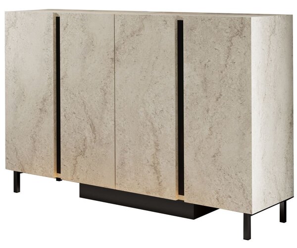 Hanah Home Console Travertine Paris - Travertine