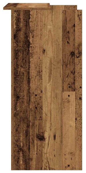 Recepciós pult antik fa 55x50x103,5 cm szerelt fa
