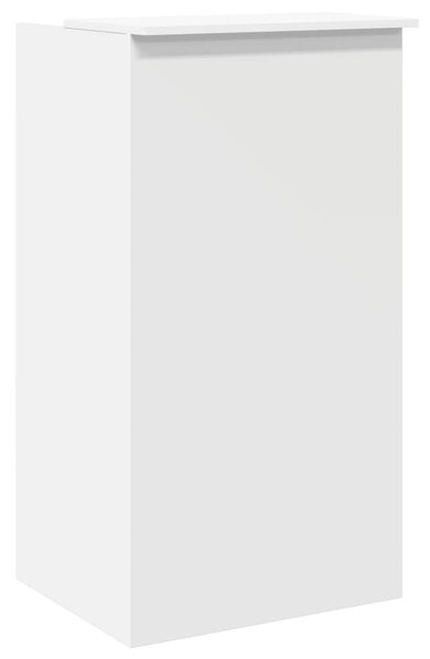 Fehér, rétegelt fa recepciósasztal 55 x 50 x 103,5 cm