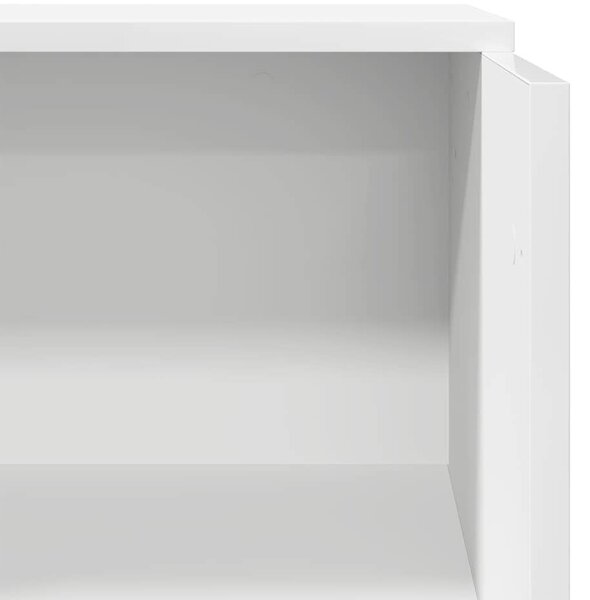 Fehér, rétegelt fa recepciósasztal 55 x 50 x 103,5 cm
