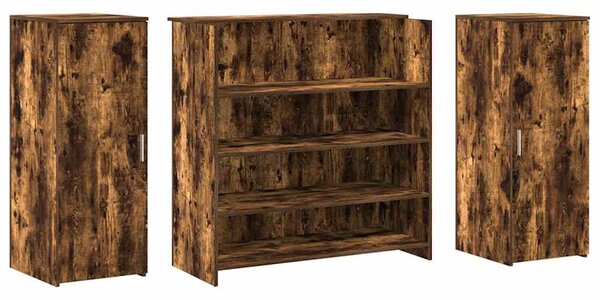 Recepciós pult füstös tölgy 180x50x103,5 cm szerelt fa