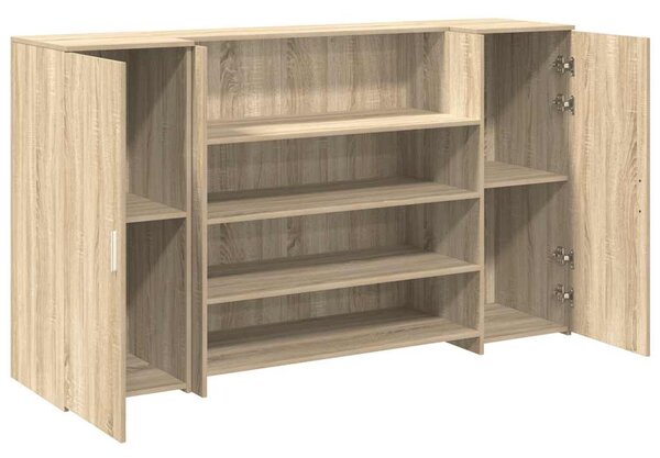 Recepciós pult sonoma tölgy 180x50x103,5 cm szerelt fa