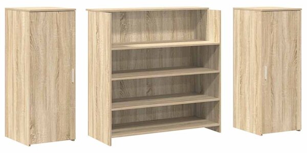 Recepciós pult sonoma tölgy 180x50x103,5 cm szerelt fa