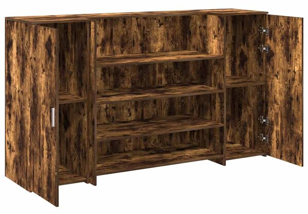 Recepciós pult füstös tölgy 180x50x103,5 cm szerelt fa