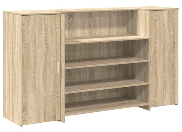 Recepciós pult sonoma tölgy 180x50x103,5 cm szerelt fa