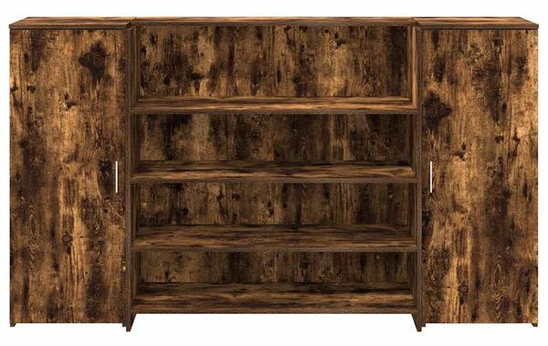 Recepciós pult füstös tölgy 180x50x103,5 cm szerelt fa