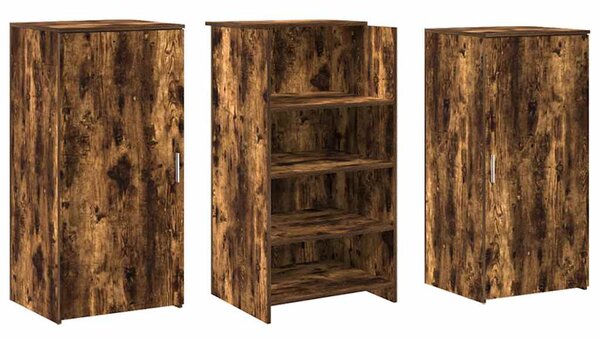 Recepciós pult füstös tölgy 155x50x103,5 cm szerelt fa