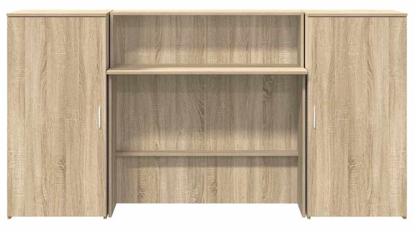 Recepciós pult sonoma tölgy 200x50x103,5 cm szerelt fa