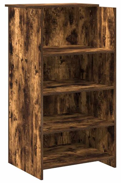 Recepciós pult füstös tölgy 155x50x103,5 cm szerelt fa