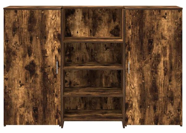 Recepciós pult füstös tölgy 155x50x103,5 cm szerelt fa