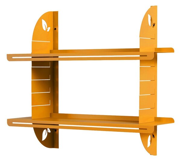Hanah Home Dekoratív Fém Fali Polc Narancssárga Vlnt126R1028