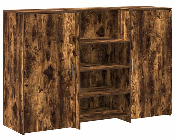 Recepciós pult füstös tölgy 155x50x103,5 cm szerelt fa