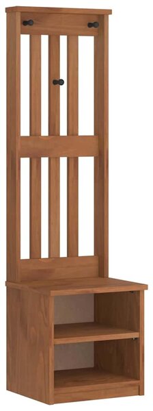 SANDNES tömör fenyőfa előszobafa 45x40x159,5 cm