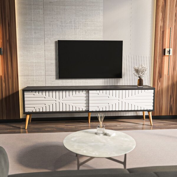 Hanah Home TV állvány Bendire White Riso - Bendire White