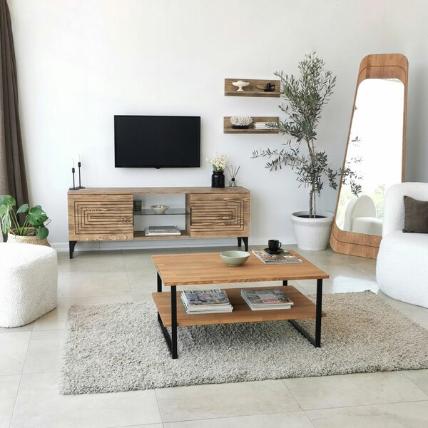 Hanah Home TV Unit Oak Joanne - Oak
